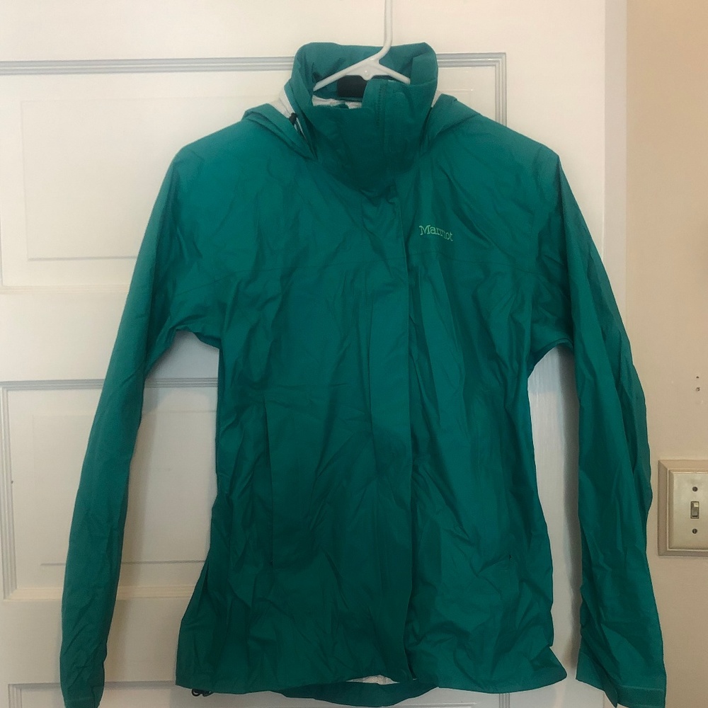 NEW Marmot Rain Shell- Size S- Green- Never Worn